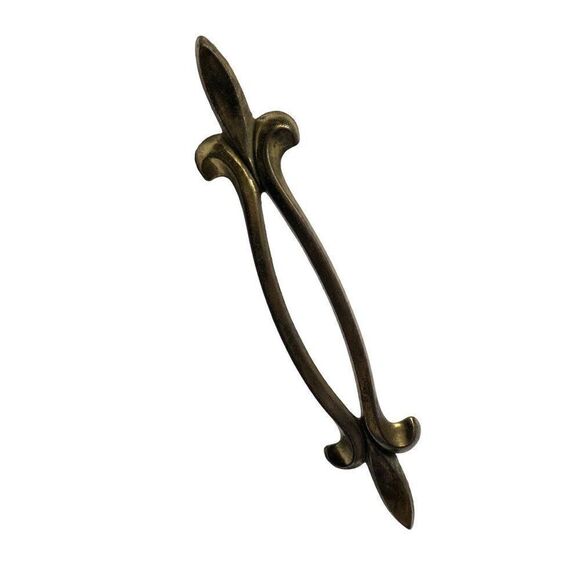 Vintage Brass Handle Drawer Pull Hardware lot of 4 - Picture 4 of 5